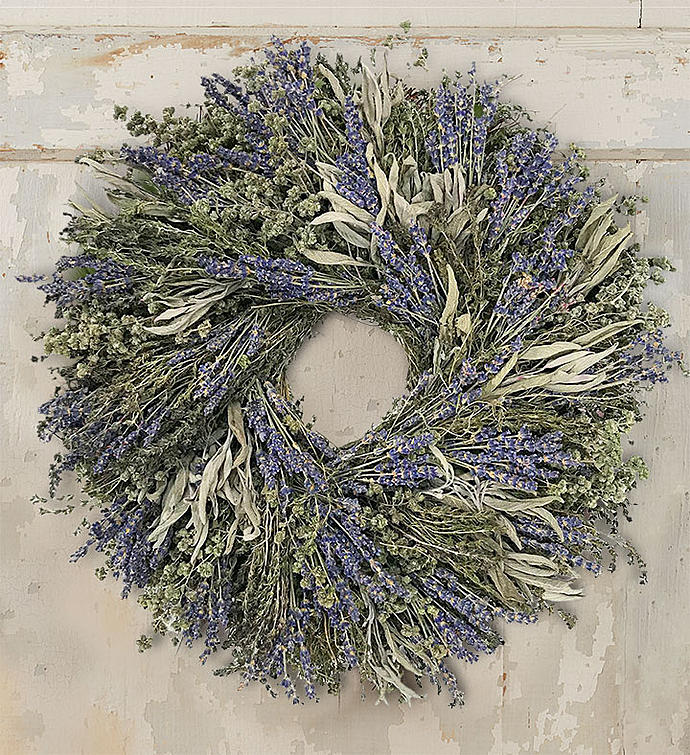 Preserved Lavender Wreath-16"